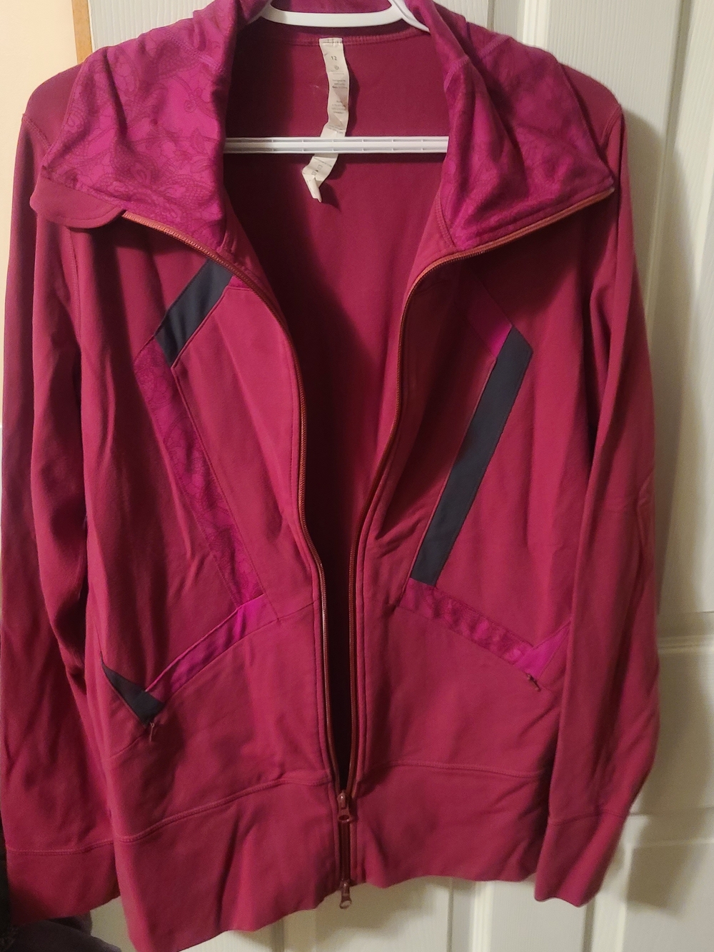 lululemon athletica Deep Pink Zip-Up Utility Jacket